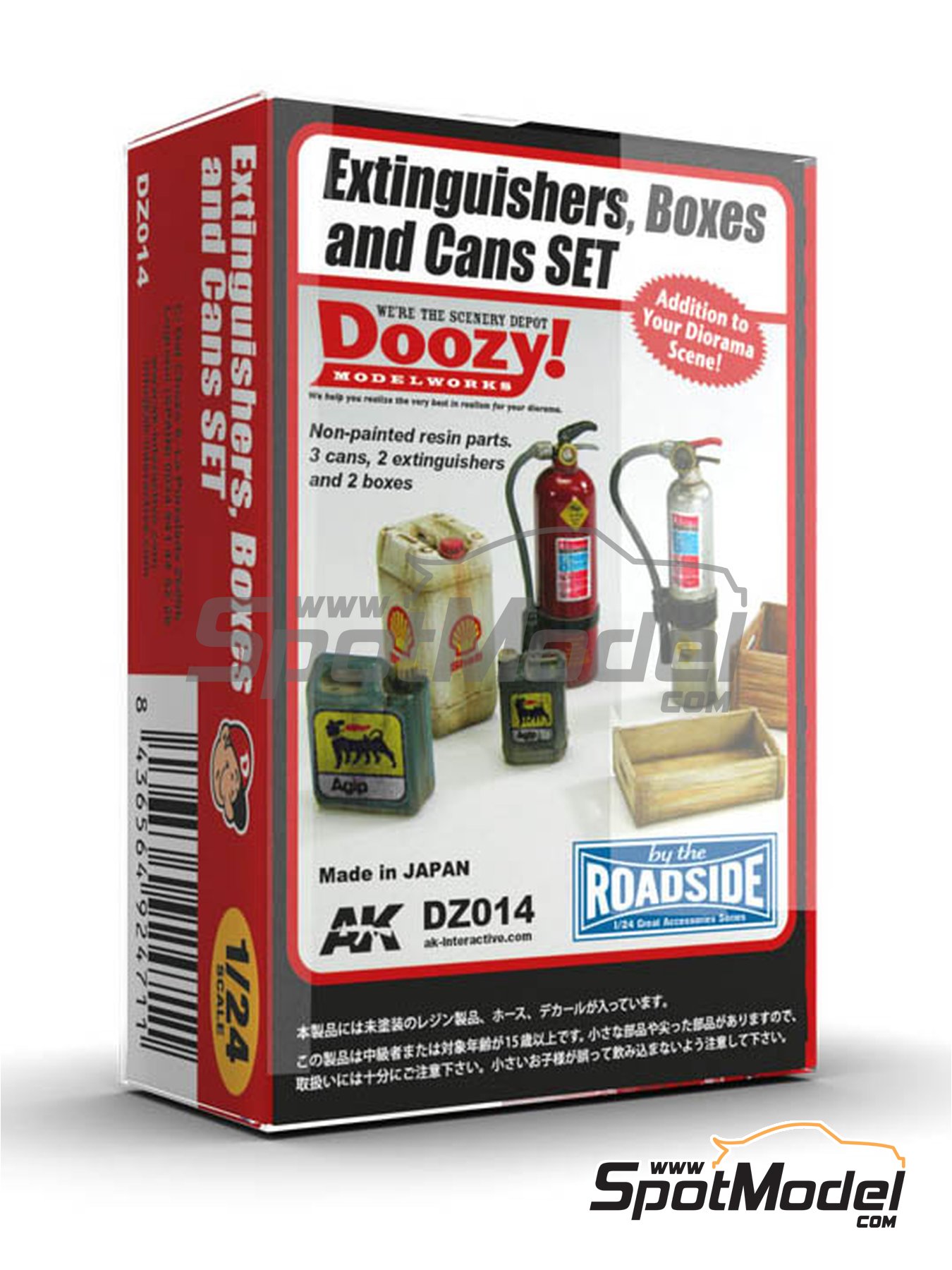Doozy Modelworks DZ014: Scale model kit 1/24 scale - Extinguishers